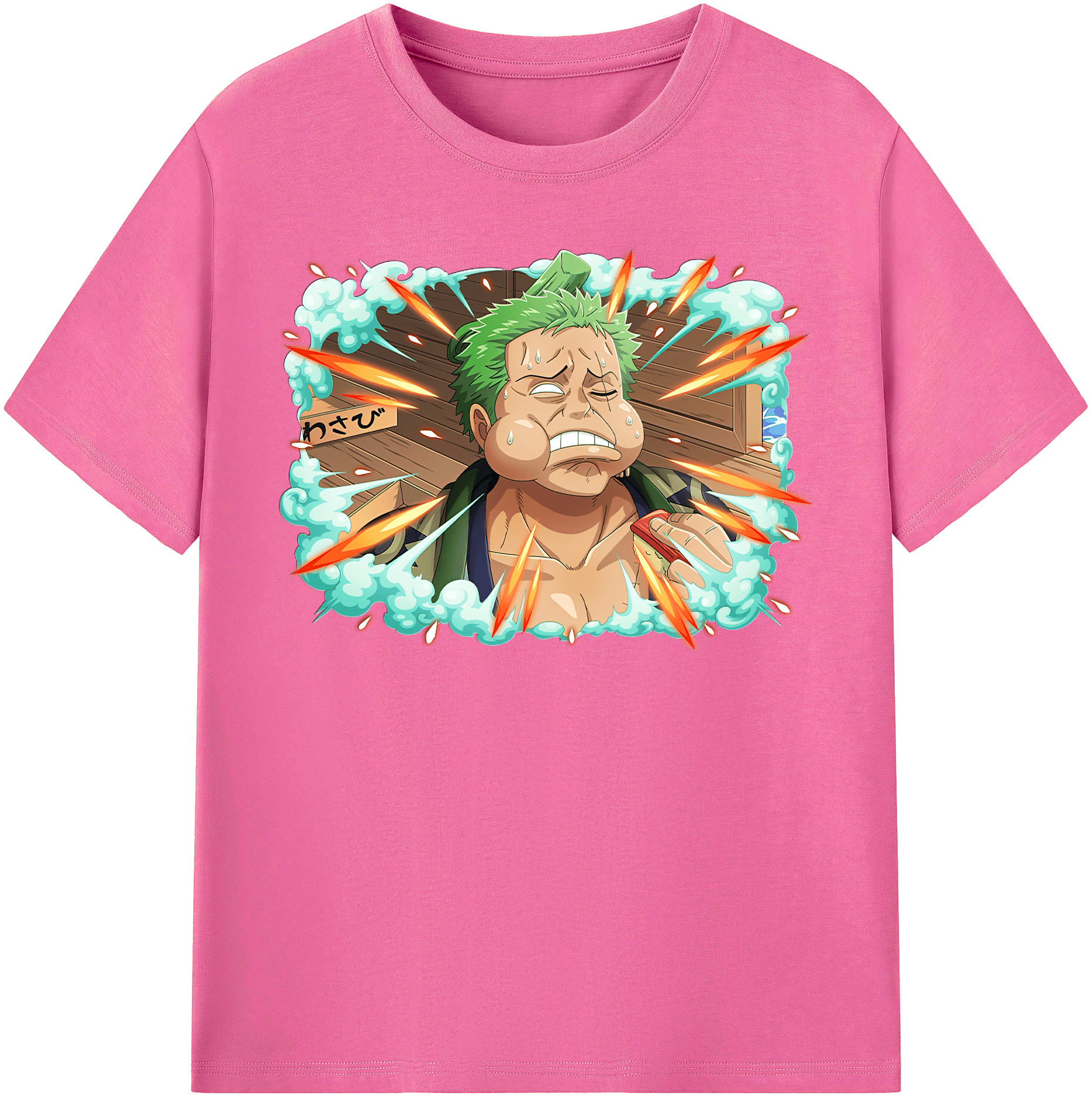 ワンピース ロロノア・ゾロ ONE PIECE Roronoa Zoro レディースカジュアルプリントTシャツ（綿100％）